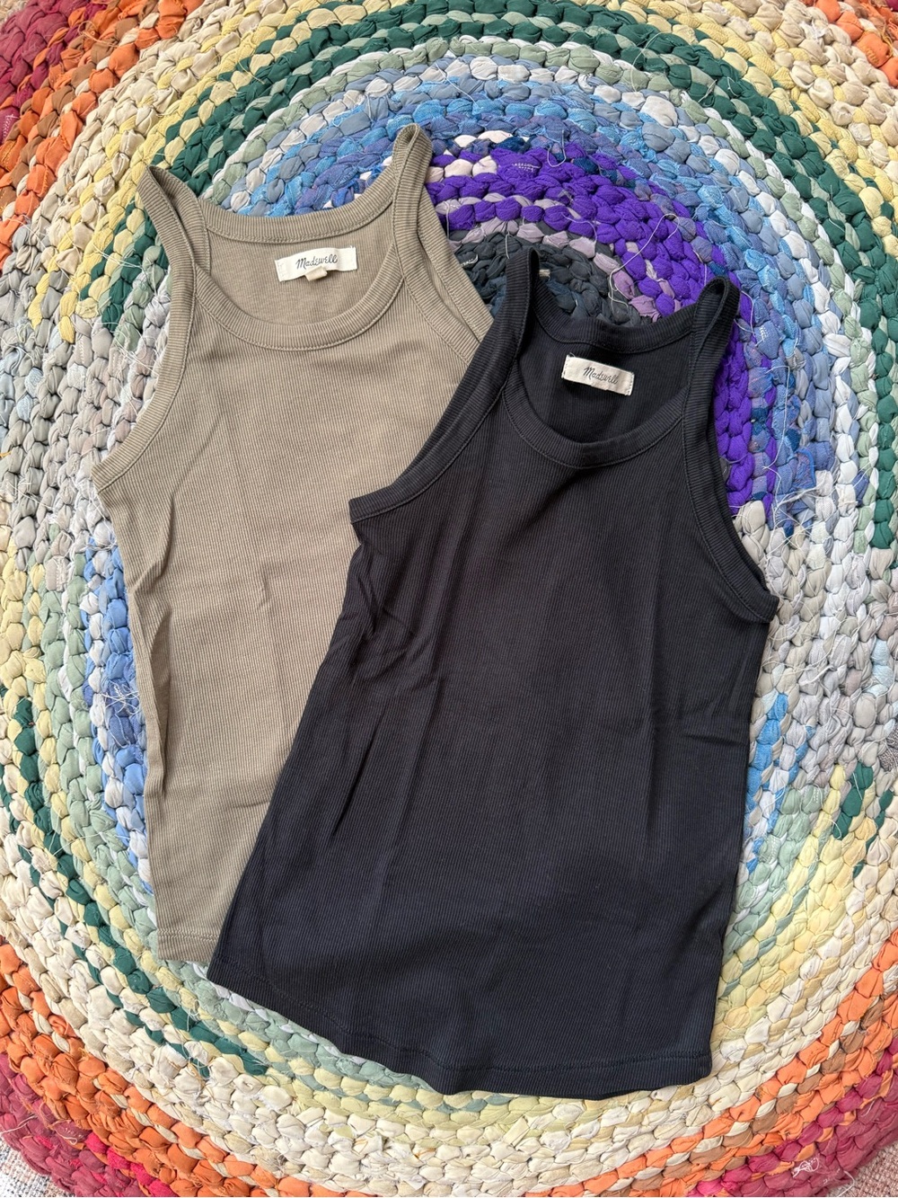 2 Madewell High-Neck Tanks